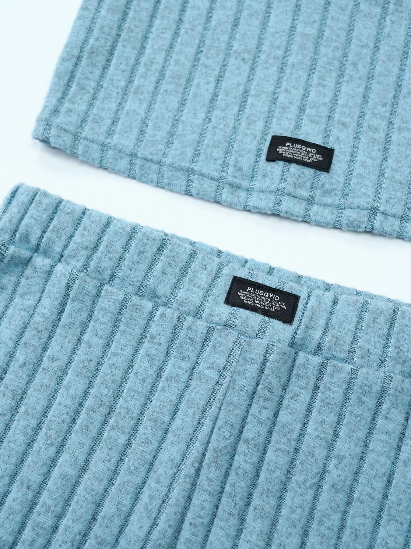 Women's Knit Long Sleeve Casual Two-Piece Pants Set