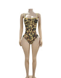 Women's Sexy Camouflage Strapless Jumpsuit