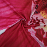 Women's Summer Strapless Floral Bodycon Short Dress