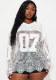 Women's Lace Embroidered Patchwork See-Through V-Neck Long Sleeve Top