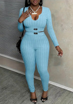 Women's Knit Long Sleeve Casual Two-Piece Pants Set Women's Knit Long Sleeve Casual Two-Piece Pants Set