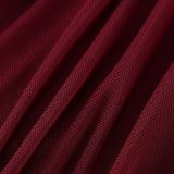 Women's Autumn Solid One-Shoulder Slash Shoulder Pleated Mesh Long Dress