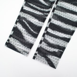 Women's Autumn Round Neck Cut-Out Long Sleeve Bodysuit Pants Set