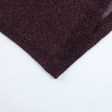 Women Sexy See-Through Off-Shoulder Long Sleeve Autumn Bodycon Dress