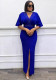 Women Beaded Sexy V-Neck Slit Formal Party Dress