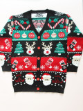 Christmas Autumn Winter Women Jacquard Knitting Sweater