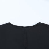 Women Sexy Mesh Patchwork Ruffle Gathered Maxi Dress