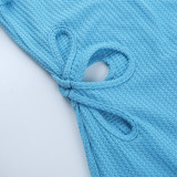 Women Fall Cutout Long-Sleeved Mini Dress