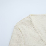 Women Fall Metal Buttoned Beach Holidays Cutout Dress