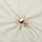 Women Fall Metal Buttoned Beach Holidays Cutout Dress