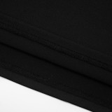 Women's Sexy Hollow Out Round Neck Long Sleeve Open Waist Slim Maxi Dress