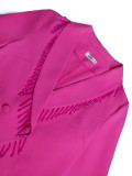 V-Neck Beaded Slim Waist Long Sleeve Blazer & High-Waist Straight Pants Two-Piece Set