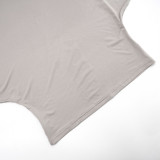 Women's Autumn & Winter Solid Color Casual Slash Shoulder One-Shoulder Lantern Long Sleeve Bell Bottom Pants Set