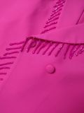 V-Neck Beaded Slim Waist Long Sleeve Blazer & High-Waist Straight Pants Two-Piece Set