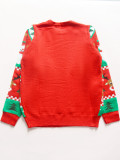 Knitted Sweater Autumn & Winter Christmas Cartoon Jacquard Pullover Top