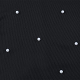 Beaded Off-Shoulder Dress Autumn Chic Slim Evening Gown