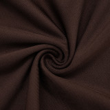 Women's Autumn Off-Shoulder Crop Top & High-Waist Hollow Out Pants Set