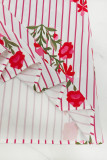 Women Casual Holiday V-Neck Three-Quarter Sleeve Dress