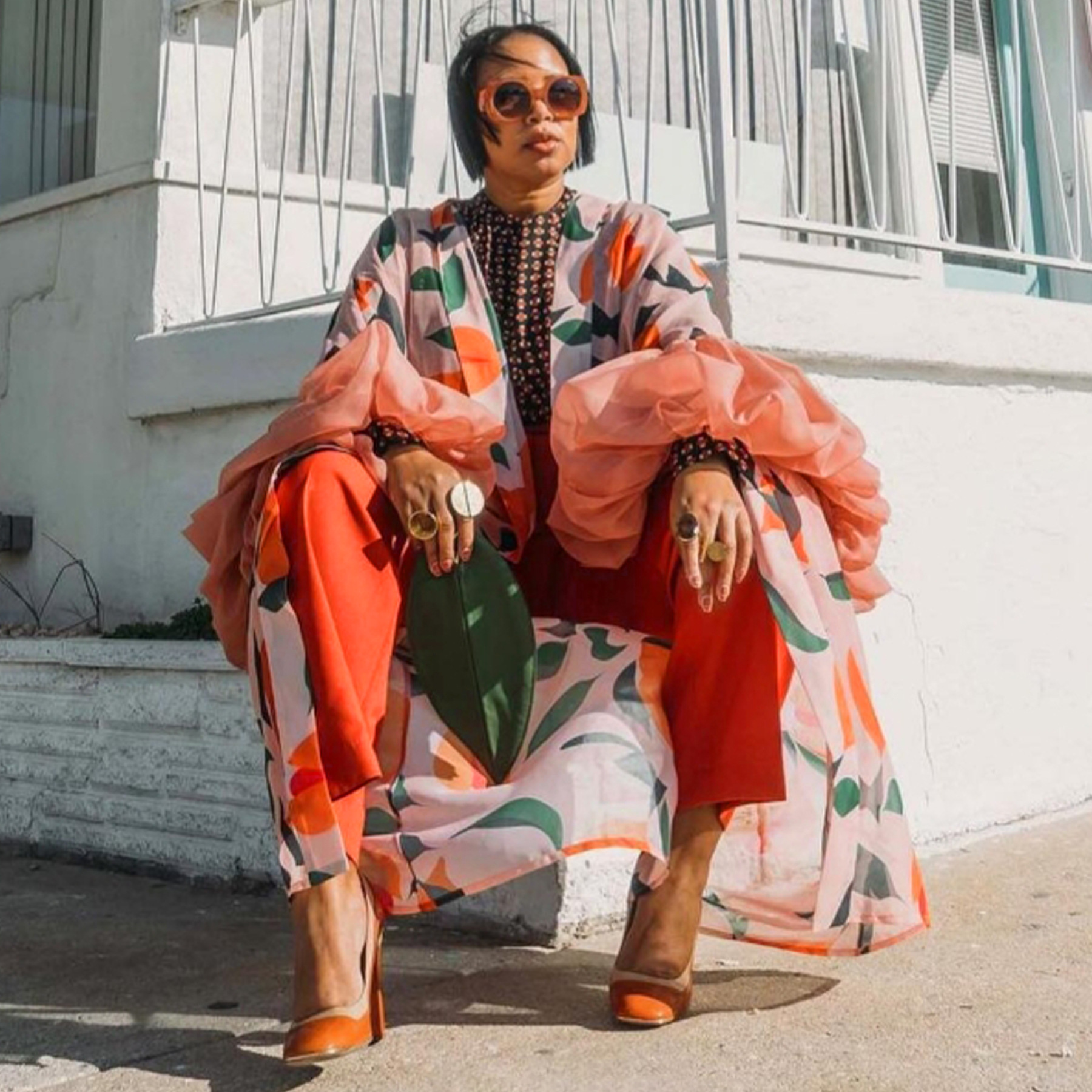 Printed Cover-Up Jacket for Beach Holidays