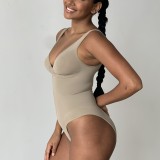 Women Bodycon Zippered Backless Body Shaping Bodysuit