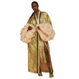 Women Beach Holidays Beach Print Cover-Up Jacket