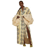 Women Beach Holidays Beach Print Cover-Up Jacket