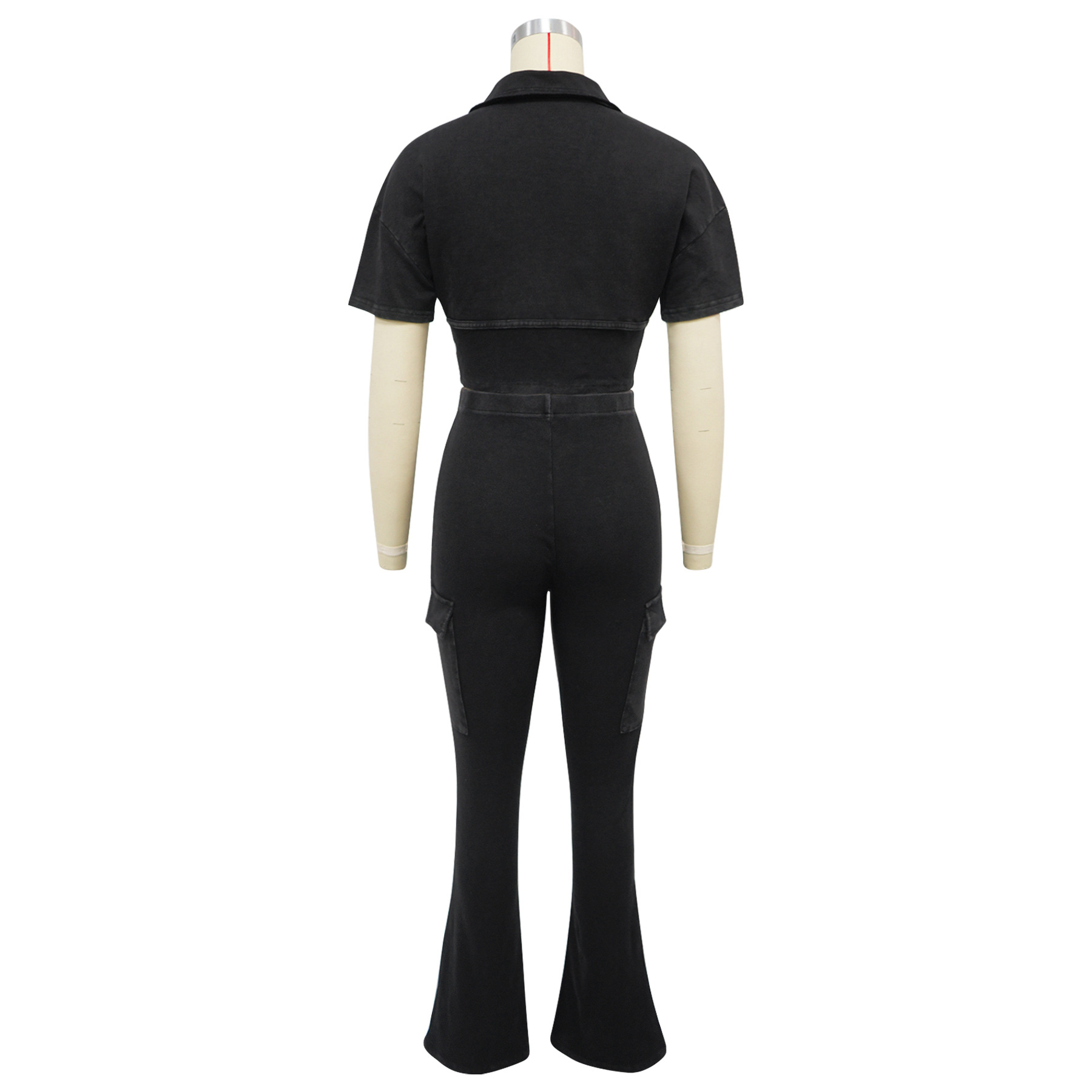 Women Sport Short-Sleeved Top and Pant Two-Piece Set