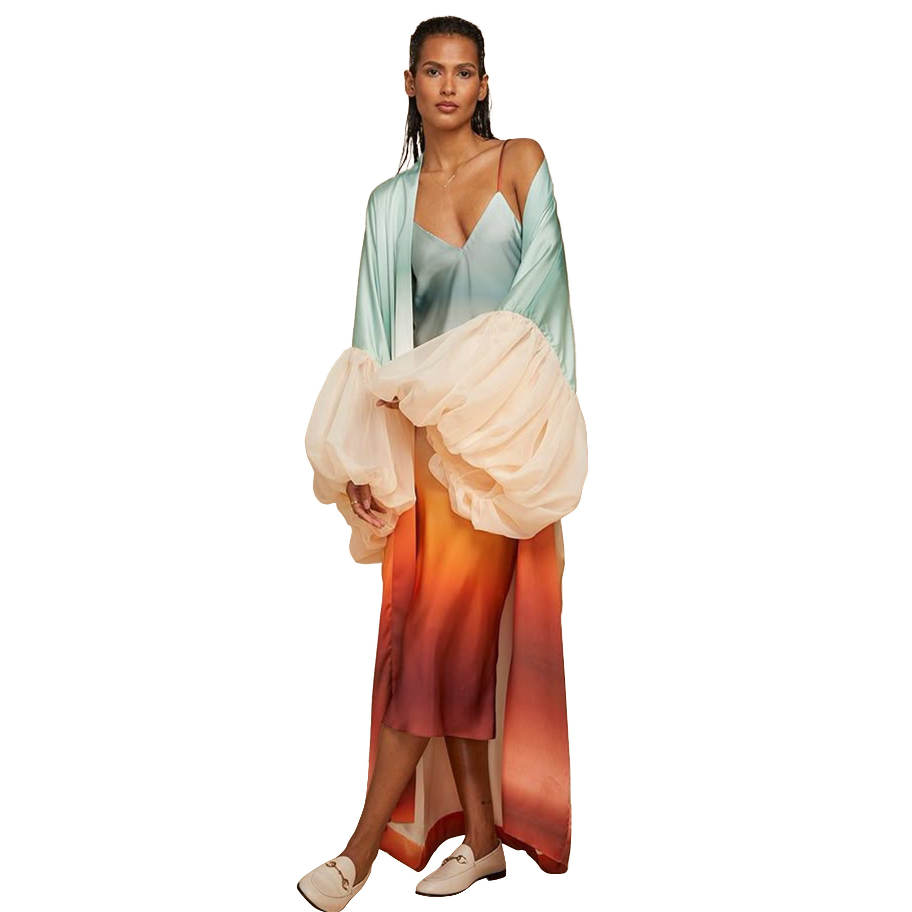 Printed Cover-Up Jacket for Beach Holidays