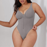 Women Bodycon Zippered Backless Body Shaping Bodysuit