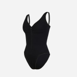 Women Bodycon Zippered Backless Body Shaping Bodysuit