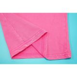 Women Sexy Cotton Washed Strapless Top and Pant Two-Piece Set