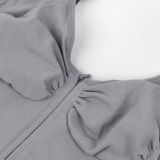 Women Bodycon Zippered Backless Body Shaping Bodysuit