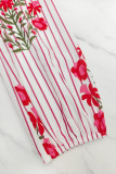 Women Casual Holiday V-Neck Three-Quarter Sleeve Dress