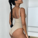 Women Bodycon Zippered Backless Body Shaping Bodysuit