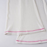 Women American-Style Fall/Winter Sport Velvet Letter Print Fur Collar Hooded Long-Sleeved Jacket and Pants Two-Piece Set