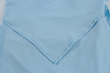 Summer Women's Sexy Fashion Strap Flounce and Tie Dress