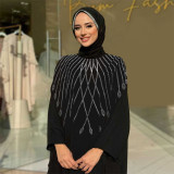 Summer Women's Fashion Beaded Casual Loose Dubai Dress