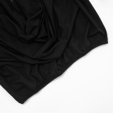 Women Fall Solid Casual V-Neck Long-Sleeved Top and Mini Skirt Two-Piece Set