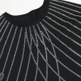 Summer Women's Fashion Beaded Casual Loose Dubai Dress