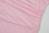 Summer Women's Fashion Chic Sexy Ruffle Strapless Slit Long Dress