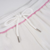 Women American-Style Fall/Winter Sport Velvet Letter Print Fur Collar Hooded Long-Sleeved Jacket and Pants Two-Piece Set