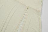 Summer Women's Fashion Sexy V-Neck Low Back Slim Fit Slit Strap Dress
