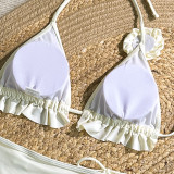 Women Sexy iSolid Three-Piece Swimsuit