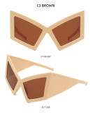 Women futuristic tech glasses, modern sunglasses