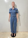 Women Sexy Denim Jumpsuit