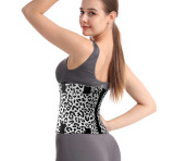Women Leopard Print Slimming Waistband Stretchy Elastic Waistband