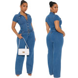 Women Sexy Denim Jumpsuit