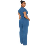 Women Sexy Denim Jumpsuit