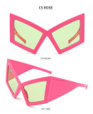 Women futuristic tech glasses, modern sunglasses