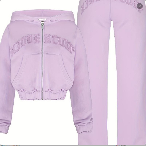 Women casual printed top and pants two-piece set